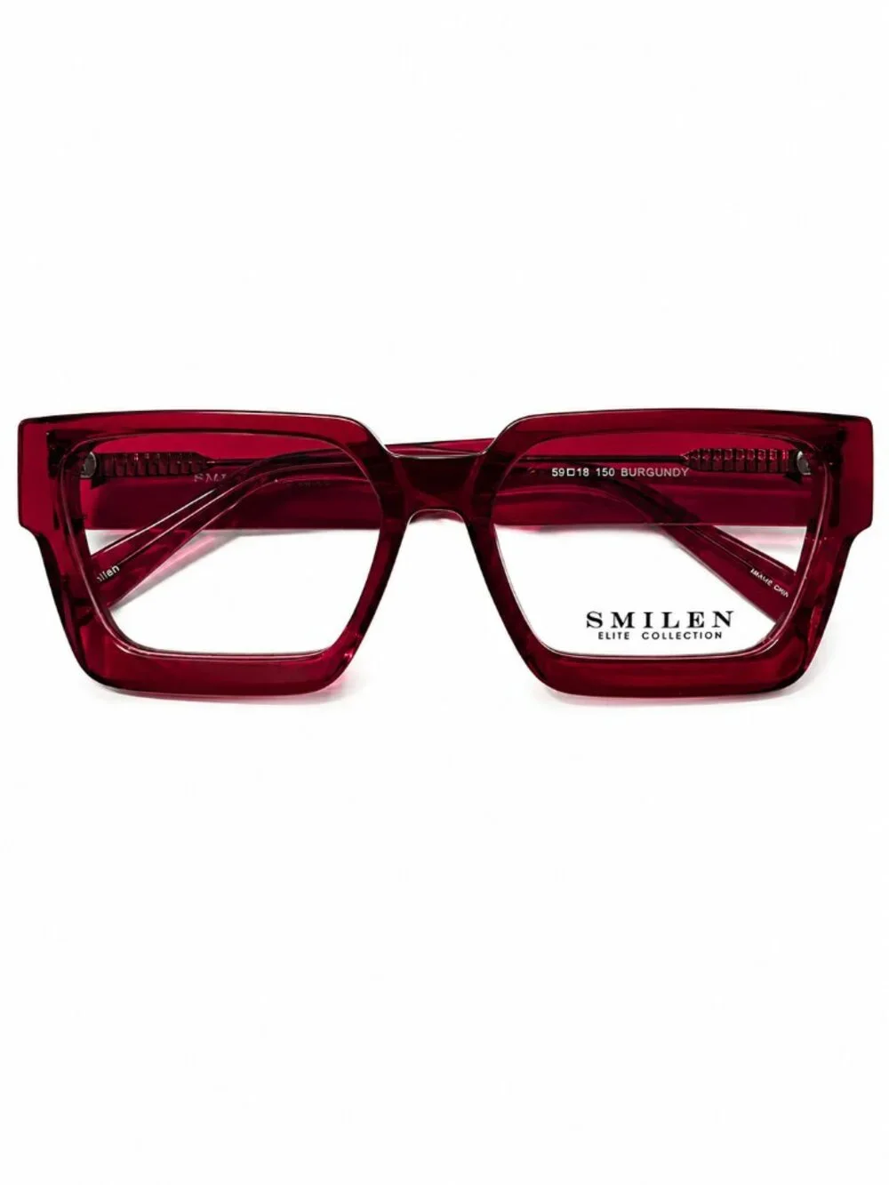 Smilen Elite 28 Burgundy  59-18-150 Eyeglasses Frames